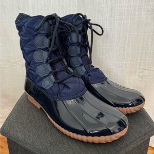 *SOLD* Yoki Navy Quilted Winter Duck Boots US Women’s Size 11